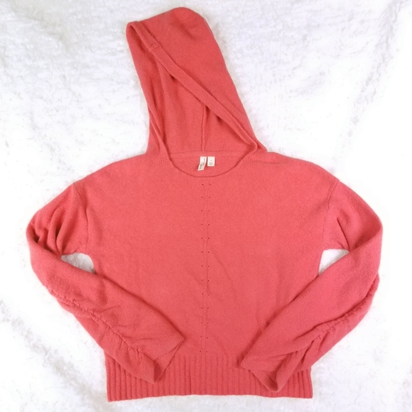 Anthropologie Sweaters - Anthro Moth Orange Pullover Hoodie Sweater